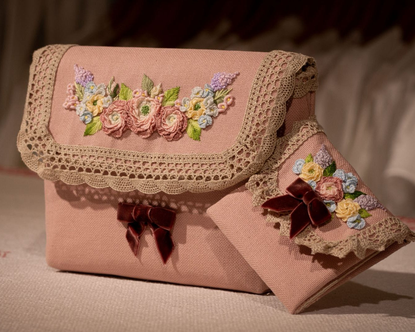Custom Handmade Set – Bag, Wallet & Headband