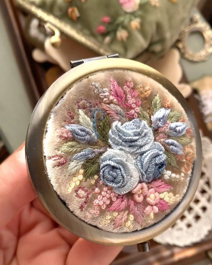 Embroidered Mirror
