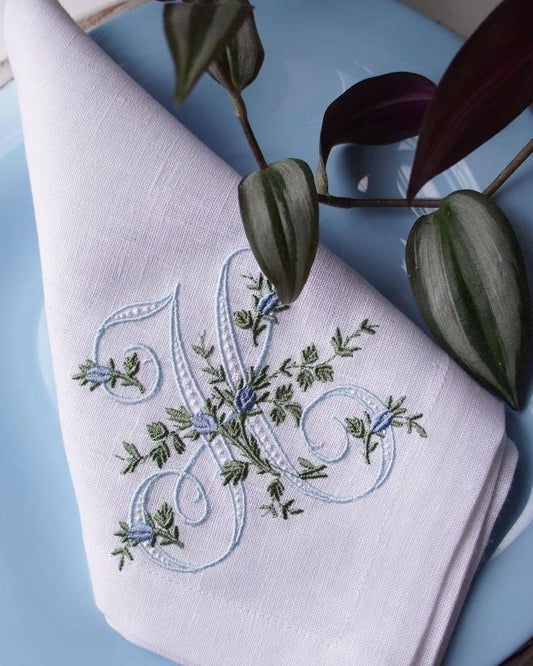 Embroidered Linen napkin