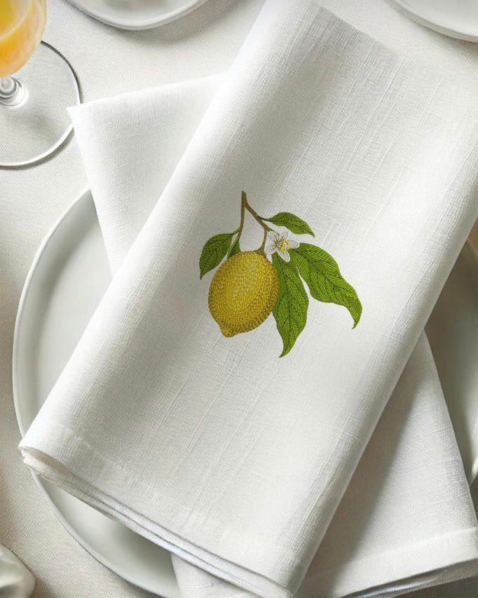 Embroidered Linen Napkin